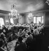 Reportage från pappersbruket Papyrus pressvisning i Mölndal, 29/8 1955.