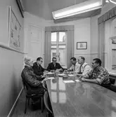 Förhandlingsdelegationen på pappersbruket Papyrus i Mölndal, 23/10 1956.