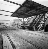 Gamla renseriet, byggnad 40, på pappersbruket Papyrus i Mölndal, 23/3 1961.