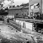 Mölndalsån uppströms Forsebron. Mölndal, 27/8 1963.