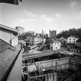 Vattenränna uppströms Forsebron i Mölndal, 31/10 1963.