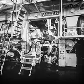 Voith, maskindetalj, på pappersbruket Papyrus i Mölndal, 4/2 1966.