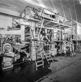 Voith, maskindetalj, på pappersbruket Papyrus i Mölndal, 4/2 1966.