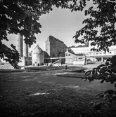 Sulfitfabriken på pappersbruket Papyrus i Mölndal, 4/10 1968.