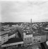 Pappersbruket Papyrus fabriksområde i Mölndal, 21/3 1973.