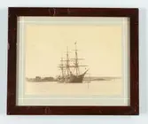 Ångkorvetten Freja till ankars