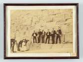 Korvetten FREJAS musiksextett 1890 vid pyramiderna