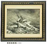 Korvetten Freja i storm.