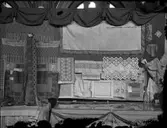 Textilutställning på Stadshuset i Gävle.
