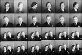 Ateljéporträtt - makarna Frisell från Östhammar, Uppland 1936