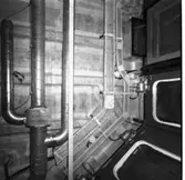 Carlskrona
Interiör av minfartyget Carlskrona, rör arrangemang i taken