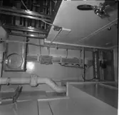 Carlskrona
Interiör av minfartyget Carlskrona, rör arrangemang i taken