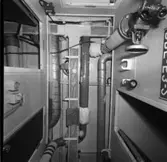 Carlskrona
Interiör av minfartyget Carlskrona, rör arrangemang i taken