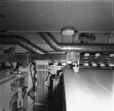 Carlskrona
Interiör av minfartyget Carlskrona, rör arrangemang i taken