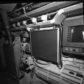 Piteå och Västerås
Interiöer från torpedbåtarna Piteå och Västerås.\\Styrmaskin, SLC, maskinrum och bryggan.