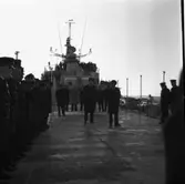 Carlskrona
Befälsflaggan hissas på minfartyget Carlskrona