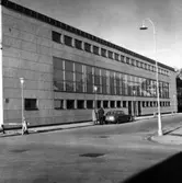 Nya Länsmuseet i Jönköping 1956. Bild tagen från Västra holmgatan.