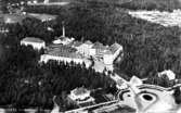 Hemdal, flygfoto över 1928 års centrallasarett.