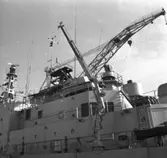 Carlskrona
Exteriör av minfartyget Carlskrona, lyftkran