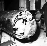 Draken
Detaljer på torpedtub till ubåten Draken, beskrivning