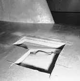 Håltagning i botten på Landsort