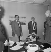 Bertil Blomstergren avtackas på ett T-möte