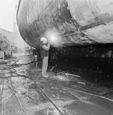 Arbetsbilder i botten på Baltic Press