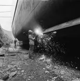 Arbetsbilder i botten på Baltic Press