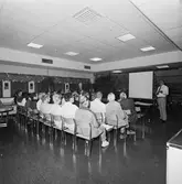 Arbetsplatsträffar VD H. Frisk, H. Hedman och B. Frennfeldt informerar