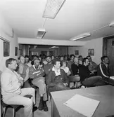 Arbetsplatsträffar VD H. Frisk, H. Hedman och B. Frennfeldt informerar