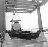 Lyft av akterskepp till ubåt typ Västergötland