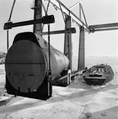 Lyft av akterskepp till ubåt typ Västergötland