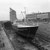 Fiskebåtar i docka 2 och 4