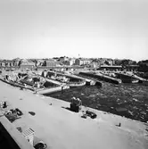 Översiktsbild av fartyg i dockorna 1-5