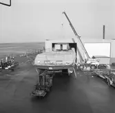 Lyft av däckhus och styrhytt till Norska Sesen båt nr 2