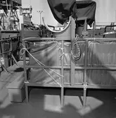 Int av maskinrum och maskincentralen och på däcket M74 Kullen beskrivn.