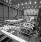 M74 Kullen kkv typ Göteborg och ubåtssektion i skrovhallen