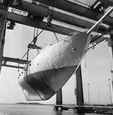 Sjösättning av segelfartyget Gladan