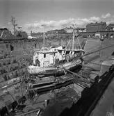Ext av fiskebåt i dockan