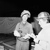 Arbetsbilder i skrovhallen