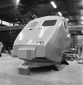 Tågfront till höghastighetståg plastverkstan