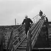 Besök av folk från FMV och UD H. Frisk ombord på M73 Koster