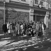 Besök av ungdomar å varvet från Canada o Usa