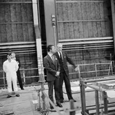 Kungens o Drottningens besök å varvet samt provtur med Norska Sesen