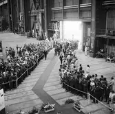 Kungens o Drottningens besök å varvet samt provtur med Norska Sesen