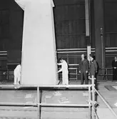 Kungens o Drottningens besök å varvet samt provtur med Norska Sesen