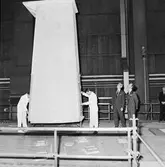 Kungens o Drottningens besök å varvet samt provtur med Norska Sesen