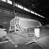 Stridsbåt CG 13 i plastverkstan