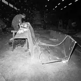 Stridsbåt CG 13 i plastverkstan