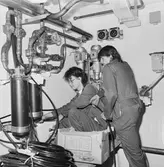 Arbetsbilder ombord på MO2 Älvsborg